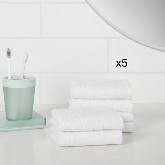 Room Essentials Bath New 3 Room Essentials White 2 Washcloths